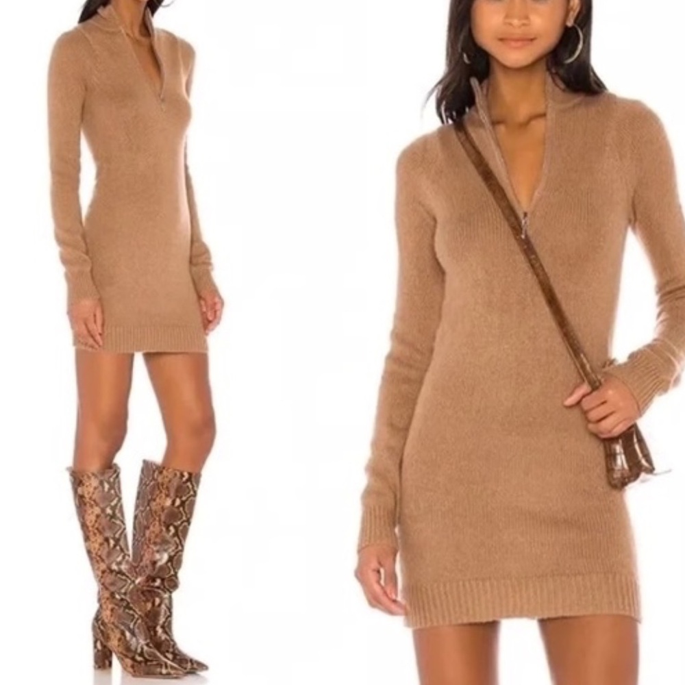 Lovers and Friends Anthea Sweater Dress in Camel NWT  Medium